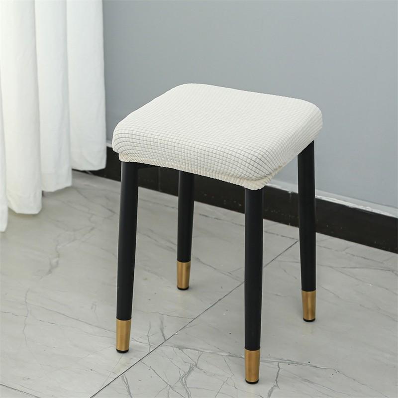 Elastic Chair Seat Cover Thickened Small Stool Cover Home Stool Cover Dustproof Dining Chairs Slipcovers Seat Case Home Decor