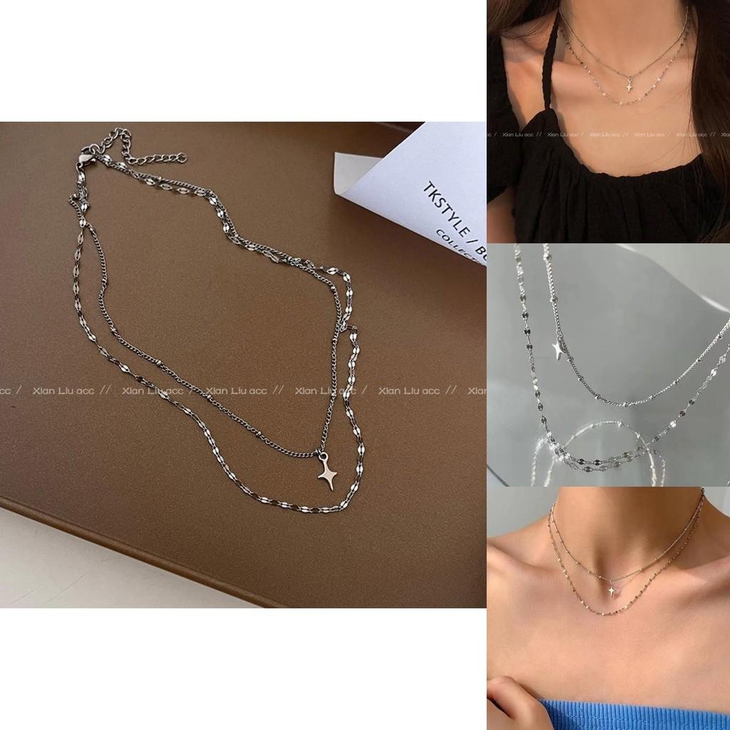 2022 New Arrival European And American Titanium Steel Necklace For Women Cool And Minimalist Lock Clavicle Chain