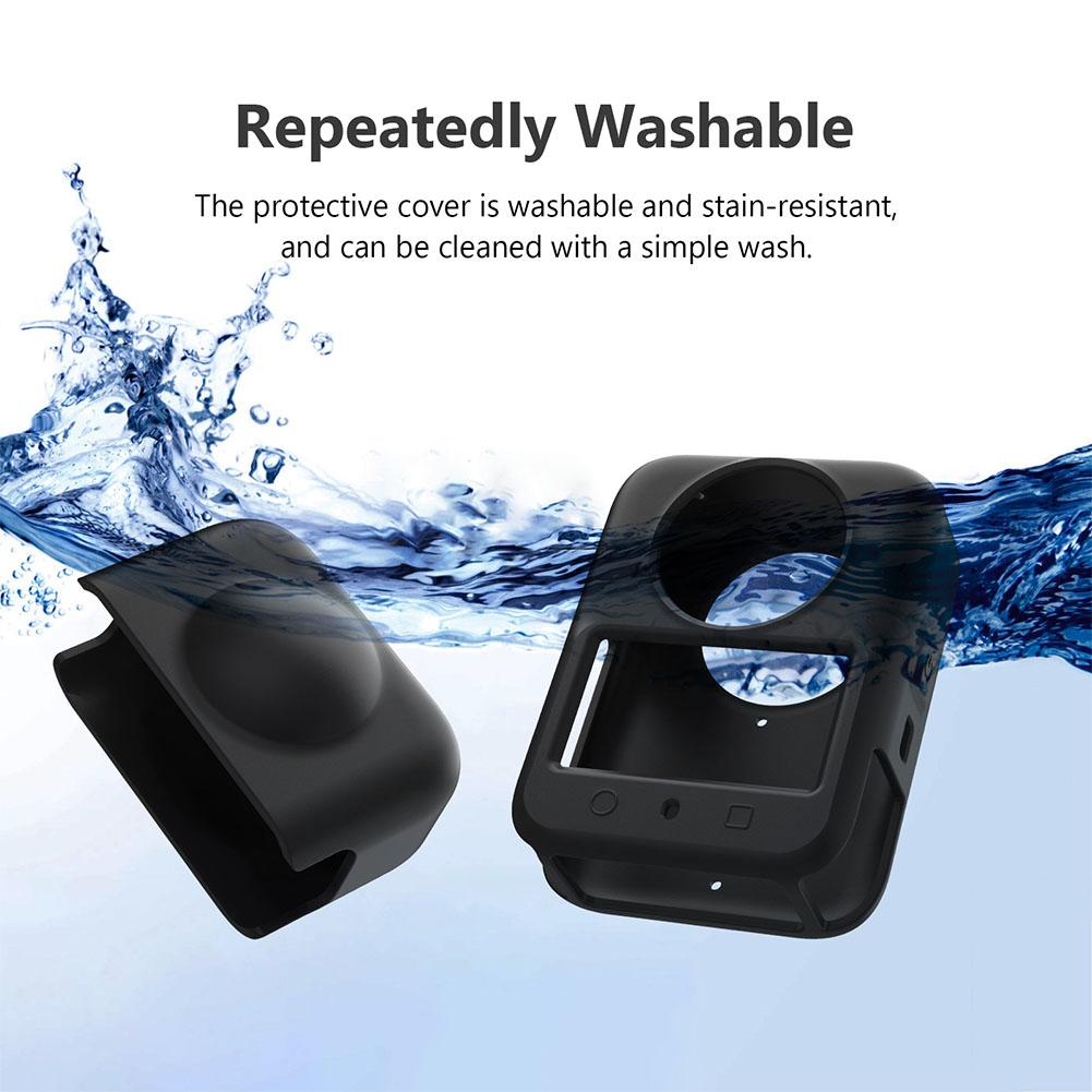 For DJI OSMO 360 Silicone Protective Cover Set Waterproof Anti Drop Lens Protective Case+body Protective Case Sports Camera Part
