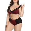 Printed Bra Set, Plus Size Lace Bra, Women's MM Bra, Bra, D Cup