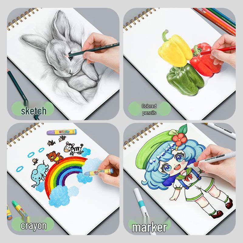 Professional 8K Marker Drawing Book: Blank Fine Art Paper for Manga and Coloring