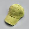 Korean Retro Broken Style Baseball Hat New Men Women Gradient Sunshade Distress Breathable Street Versatile Fashion Snapback Cap