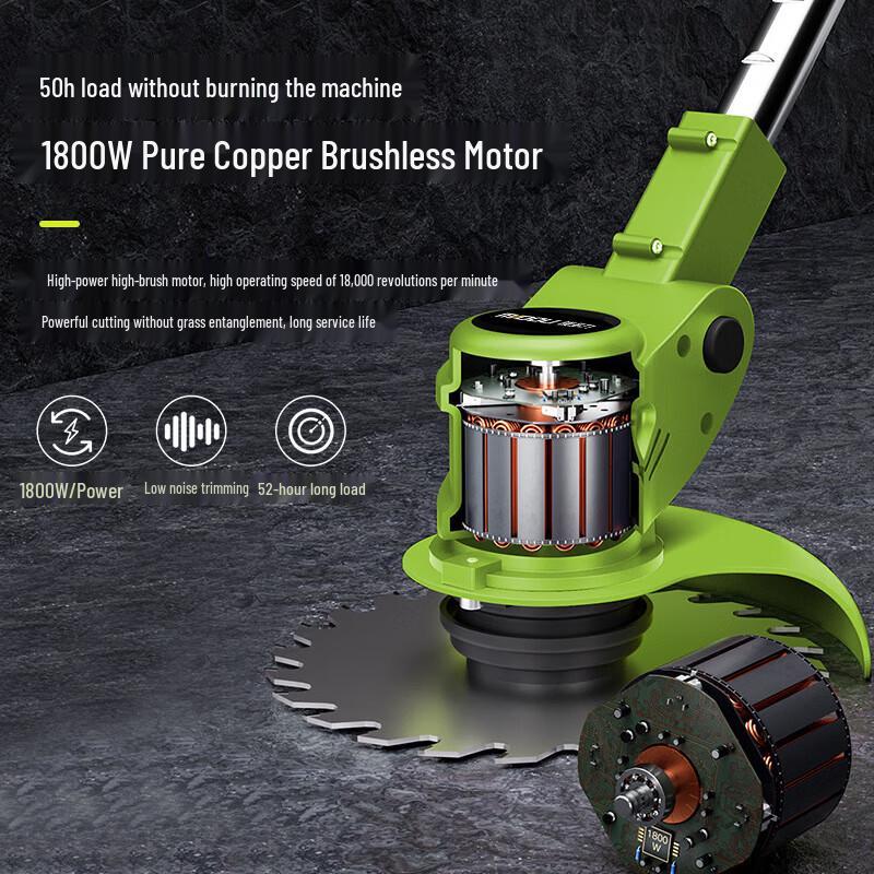 Lichen Cordless Electric Lawn Mower CN plug (adapter included)