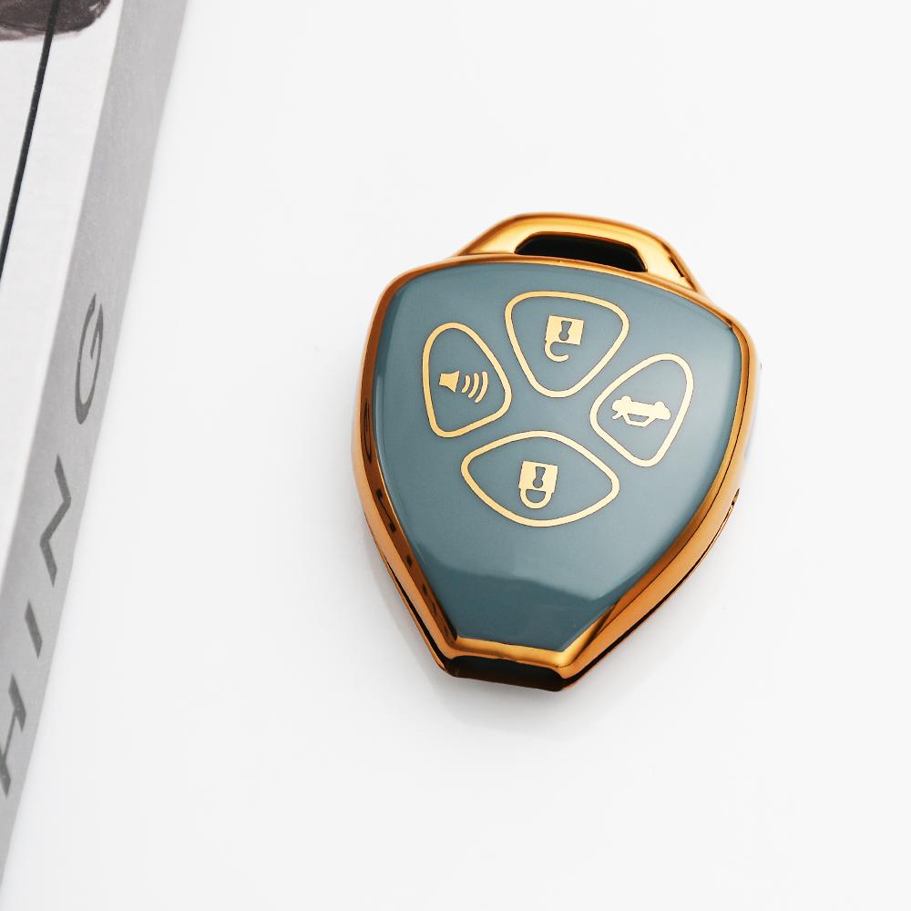 Tpu Keyless Keychain Shell Car Key Case Cover For Toyota Rav4 Crown Avalon Venza Matrix Yaris 4Runner Blank Corolla Camry Reiz