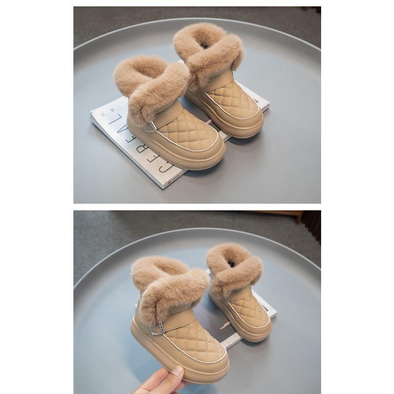 Korean Version Cute Children's Velvet Thickened Snow Boots, Winter New Student Cold-proof Cotton Boots