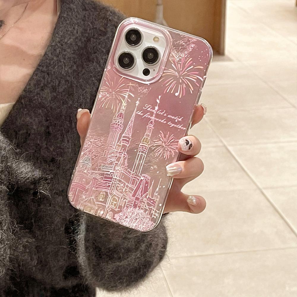 Duży Otwór Odpowiedni dla 16pro Apple 11 Etui na Telefon Komórkowy z Łańcuszkiem Iphone15 Noworoczne Etui Ochronne 14