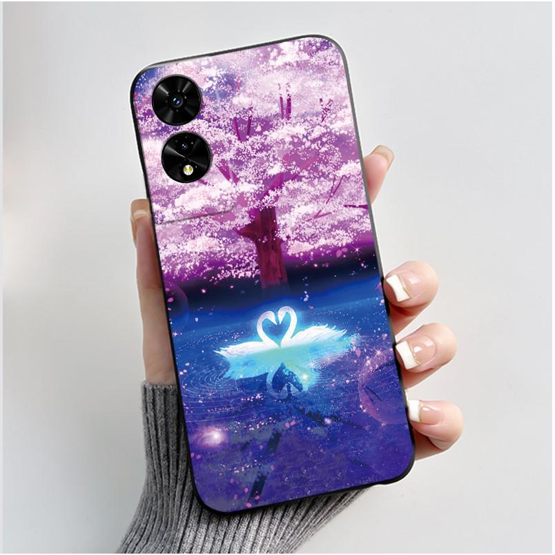Süße Hülle für TCL 505 (T509K) (T5094) Fundas Capa Druckschale Schutzhülle Weiches Silikon Cartoon Handyhülle Coque