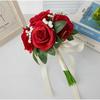 Silk Flowers Bridal Bouquet Artificial Roses Artificial Silk Flower Bouquets  Women Girls
