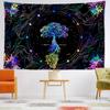 Colorful Petal Life Tree Tapestry Wall Hanging Psychedelic Witchcraft Hippie Tapiz Bohemian Living Room Bedroom Home Decor