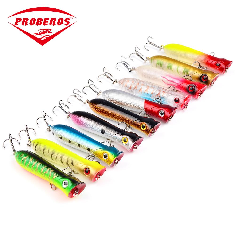 

PROBEROS Popaluya Bait 8CM/12g Черный крючок Пластиковая приманка