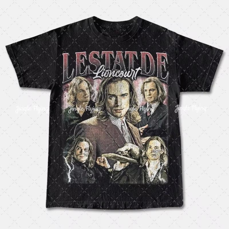 De Lioncourt Unisex Heavy Cotton Gothic Tee Vampire Lestat Book Lover Gift Classic T-shirt Literature Shirt