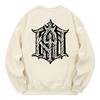 KAN6312 Kmc0177 Old Khan Fleece-Lined Sweatshirt Cream