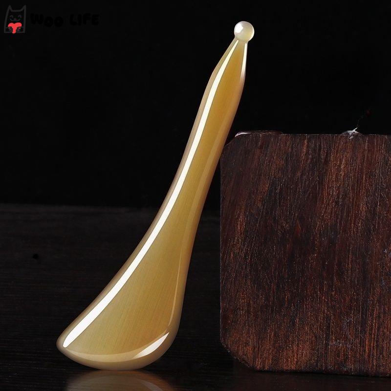 Natural Cow Horn Scraping Board Face Scraping Board Facial Beauty and Face Slimming Universal for The Whole Body