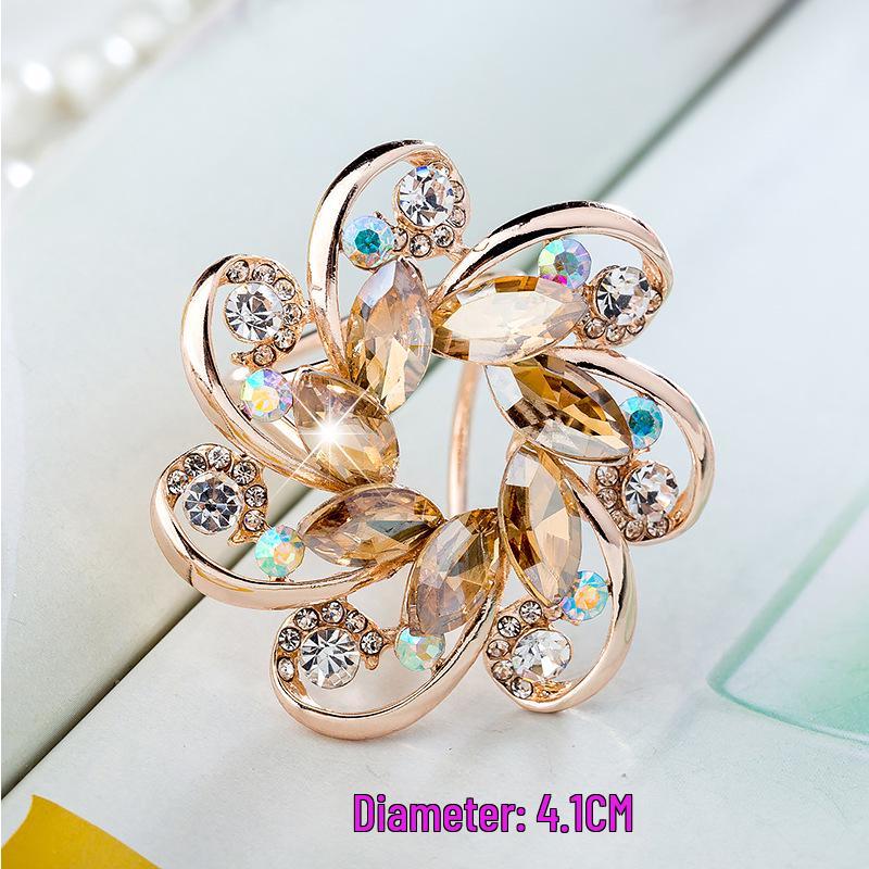 

Корейський стиль потрійне кільце застібка для шарфа - Елегантний та універсальний модний аксесуар