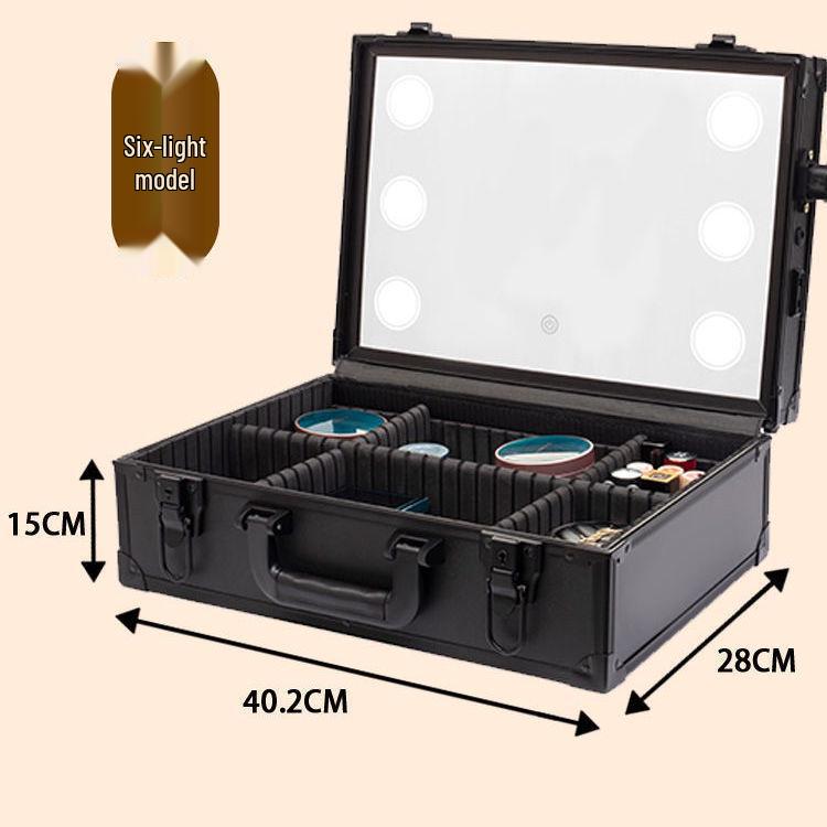 

Portable Professional Makeup Artist Case with LED Light, Style, and Large Capacity