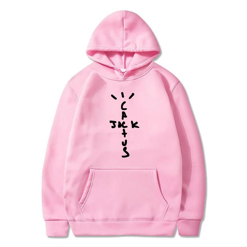 Hip Hop Plus Size Hoodie Cactus Jack Swag Print Funny Women Men Hooded Sweatshirts Casual Pullover Unisex Casual Streetwear