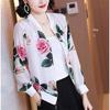 Women's Plus Size Chiffon Printed Baseball Jacket - Summer 2026 Style, Lightweight, Age-Reducing, Sun Protection Short Coat