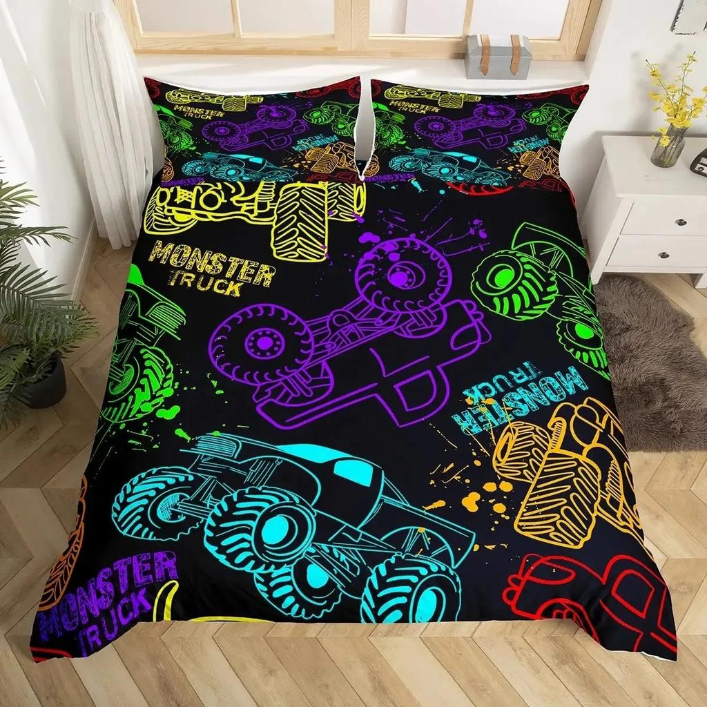 Set Copripiumino Jeep 4X4 Un Clic Ripittura Mai Fermarsi Avventura Off-Road Set Biancheria da Letto Automobili Set Biancheria da Letto Auto Sportive