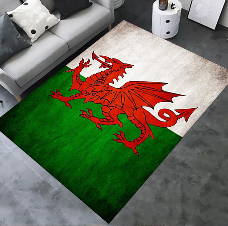 Y Ddraig Goch Carpet Rug For Living Room Bedroom Home Sofa Decorationkids Play Nonslip Floor Mat