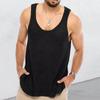 Men'S Summer New Style Men'S Thin Breathable Sports Fitness Sleeveless Knitted Shirt Casual Loose Knitted Tank Top