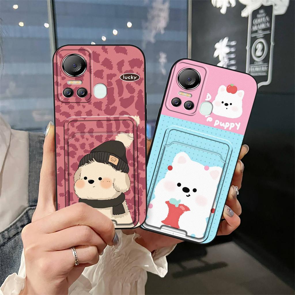 Full Wrap Durable Phone Case For Itel S18/Vision5/S663L Card Bag Dirt-resistant Protective Cute Cover TPU Card Slot
