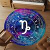 1pc Horoscope Zodiac Round Chair Mat Area Rug - Non-Slip, Floor Mat for Office, Bedroom, and Indoor Decor C1125394