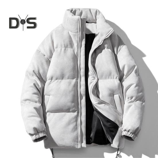 Bomullsrock med Blixtlåslist Ståkrage Mockaläder Ytskikt Dragsko i Fållen Vinter Ytterkläder Vindtät Värmeisolerande Rock