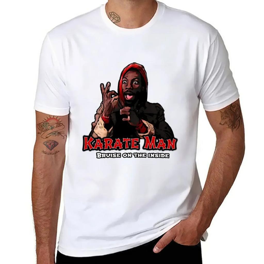 Karate Man Shirt T-Shirt Summer Tops Blanks Plain T Shirts Men