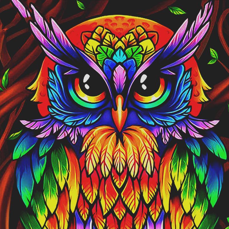 GIEAAO Kit Pittura A Mosaico 5D - Tigre E Insetti Con Diamanti Rotondi, Tela 30x40 Cm, Fai Da Te