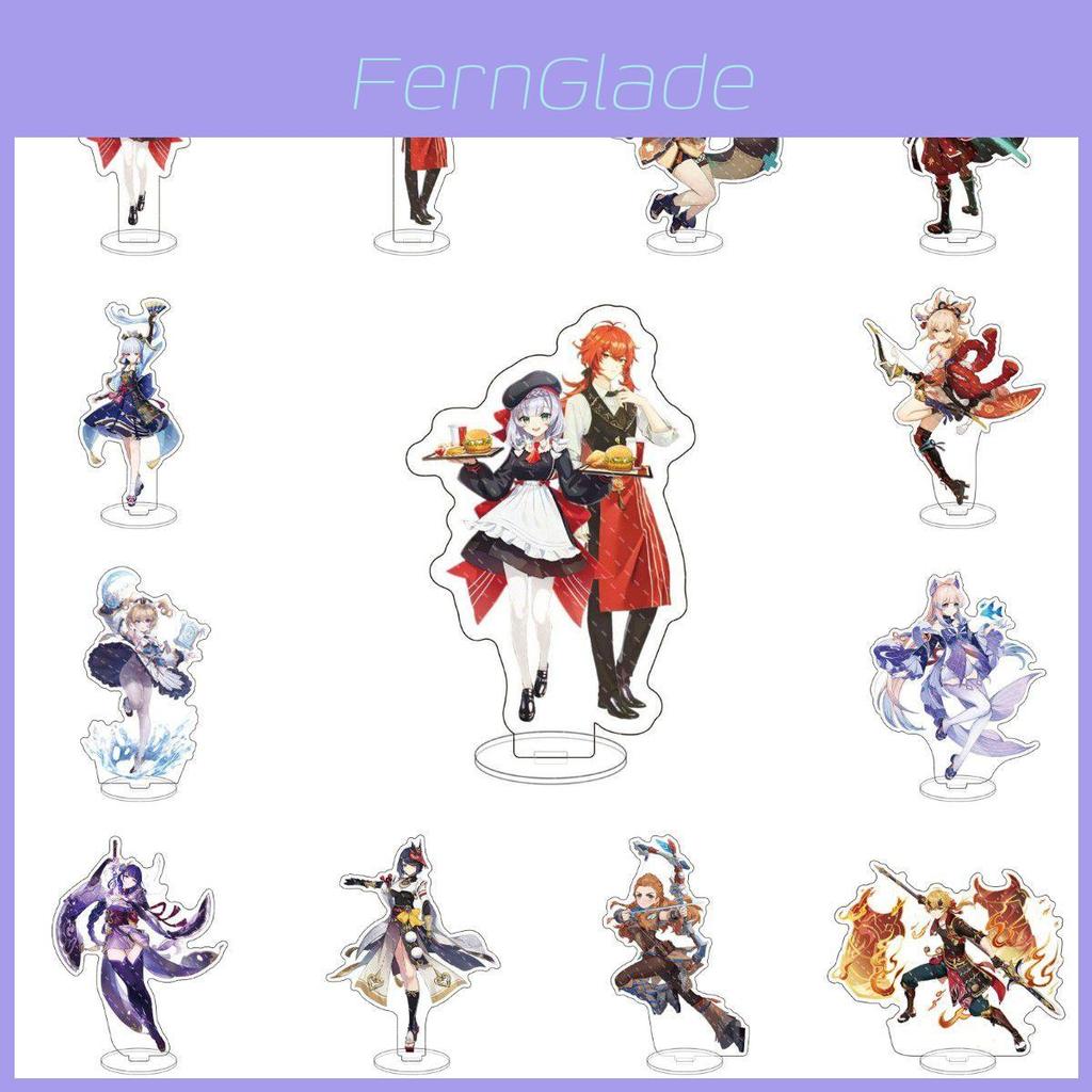 Genshin Impact Acrylic Stand Desktop Decor Featuring Kazuha Venti Klee Hutao Ganyu Paimon For Anime Fans