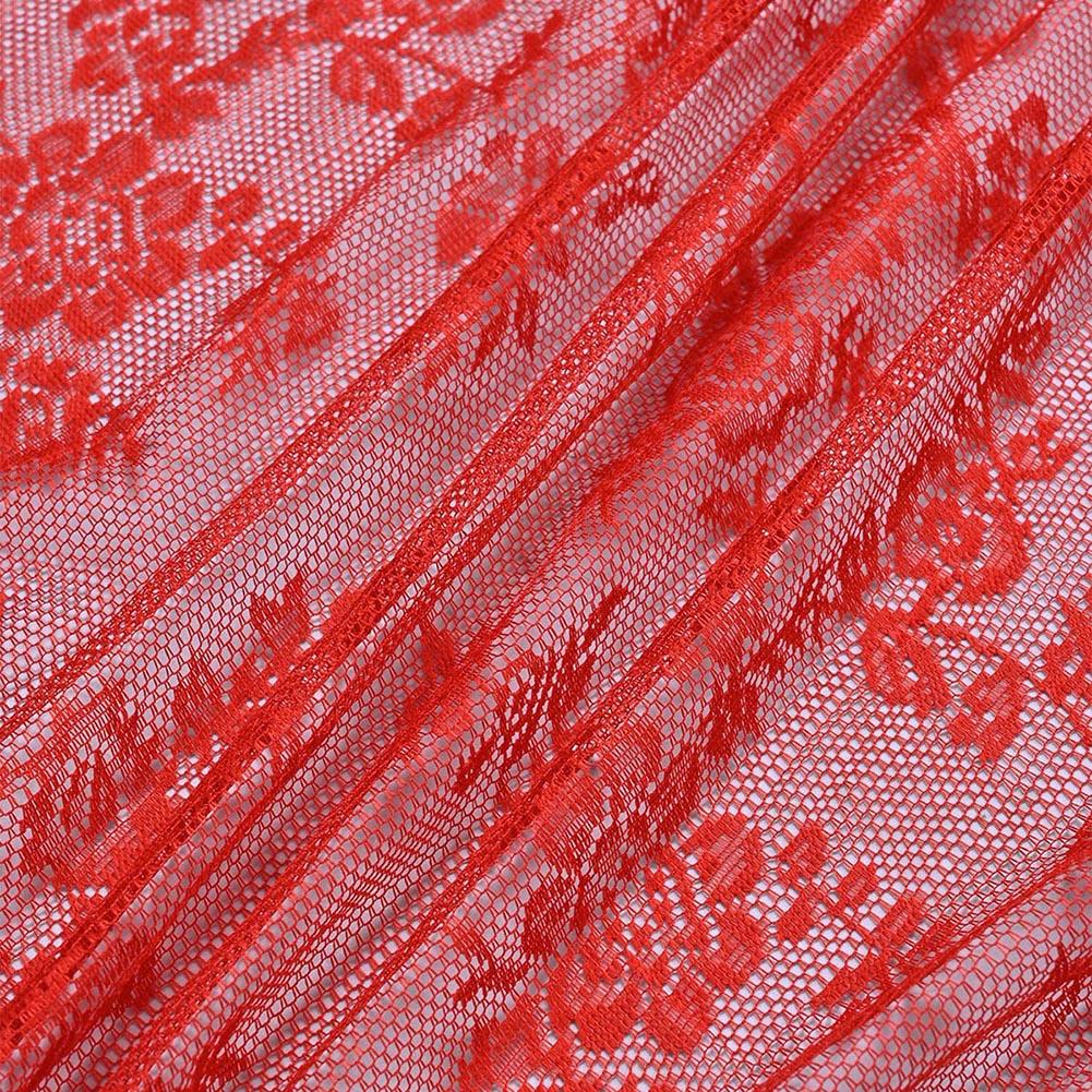 2 szt. Koronkowa Siateczkowa Przezroczysta Zasłona Przelotkowa