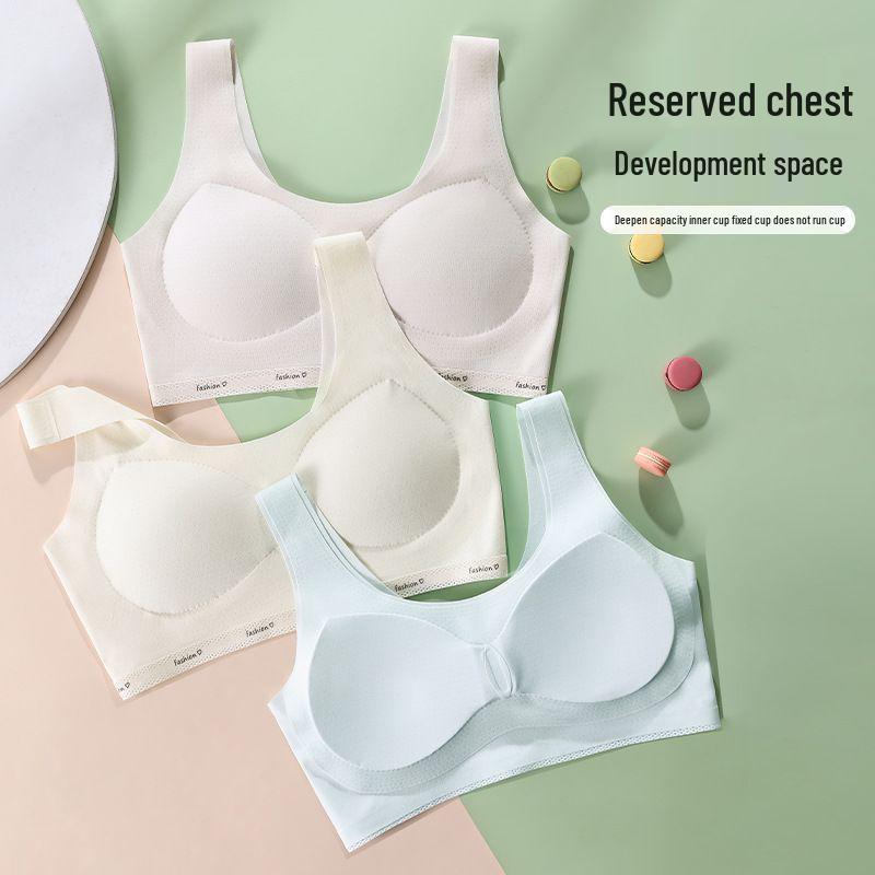 Adolescent Girls' Shockproof Sports Bra & Vest for School