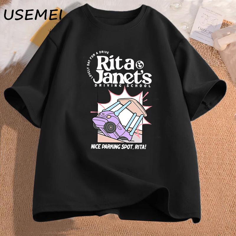 Rita and Janet s Driving School T Shirt Women Men Funny Grpahic T Shirts Back To School Tee Shirt Women s Clothing Streetwear S разноцветный