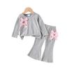 Kids Casual Long-Sleeve Set, Comfortable Daily Wear Outfits
