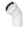 Cot Canalizare Alb 50 Mm, Unghi de 45 de Grade