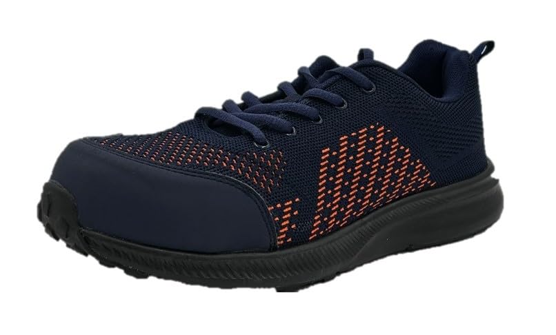 GD Japan GD-270 Resin Toe Cap Work Shoes, Navy, Size 24.5cm, Lace-Up