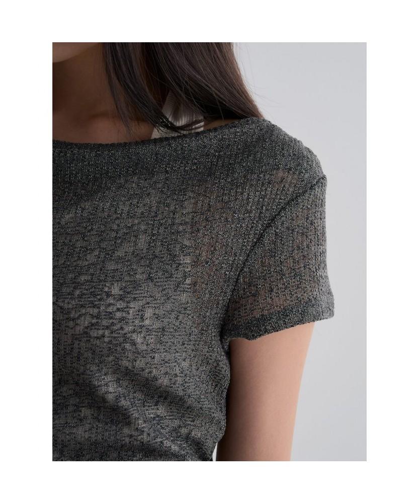 8seconds Halterneck Layered Jersey Top Grey