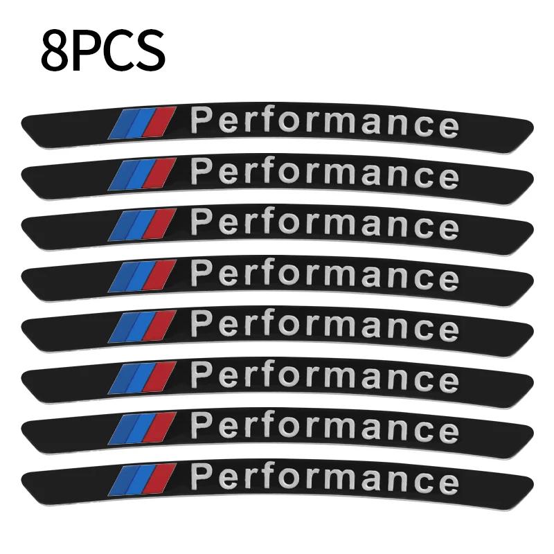 4Pcs Aluminum Car Styling Wheel Hub Badge Tire Rim Stickers For BMW M Emblem E46 E36 E34 F10 E90 F30 E60 F30 E53 E30 E92 E87 HX9