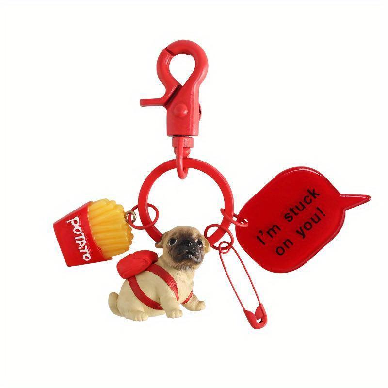 Štěně Řetízek Klíčenka na auto Dámský Pryskyřice Párový Kroužek na klíče Přívěsky na školní tašku Doplňky k peněžence Popruh na kabelku