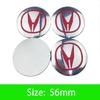 4 Bucăți 56mm Capac Central Butuc Roată Mașină Embleme Autocolante Accesorii Pentru Honda Civic FIT Accord Prelude CRV 5th City CRZ CRX Jazz Acura