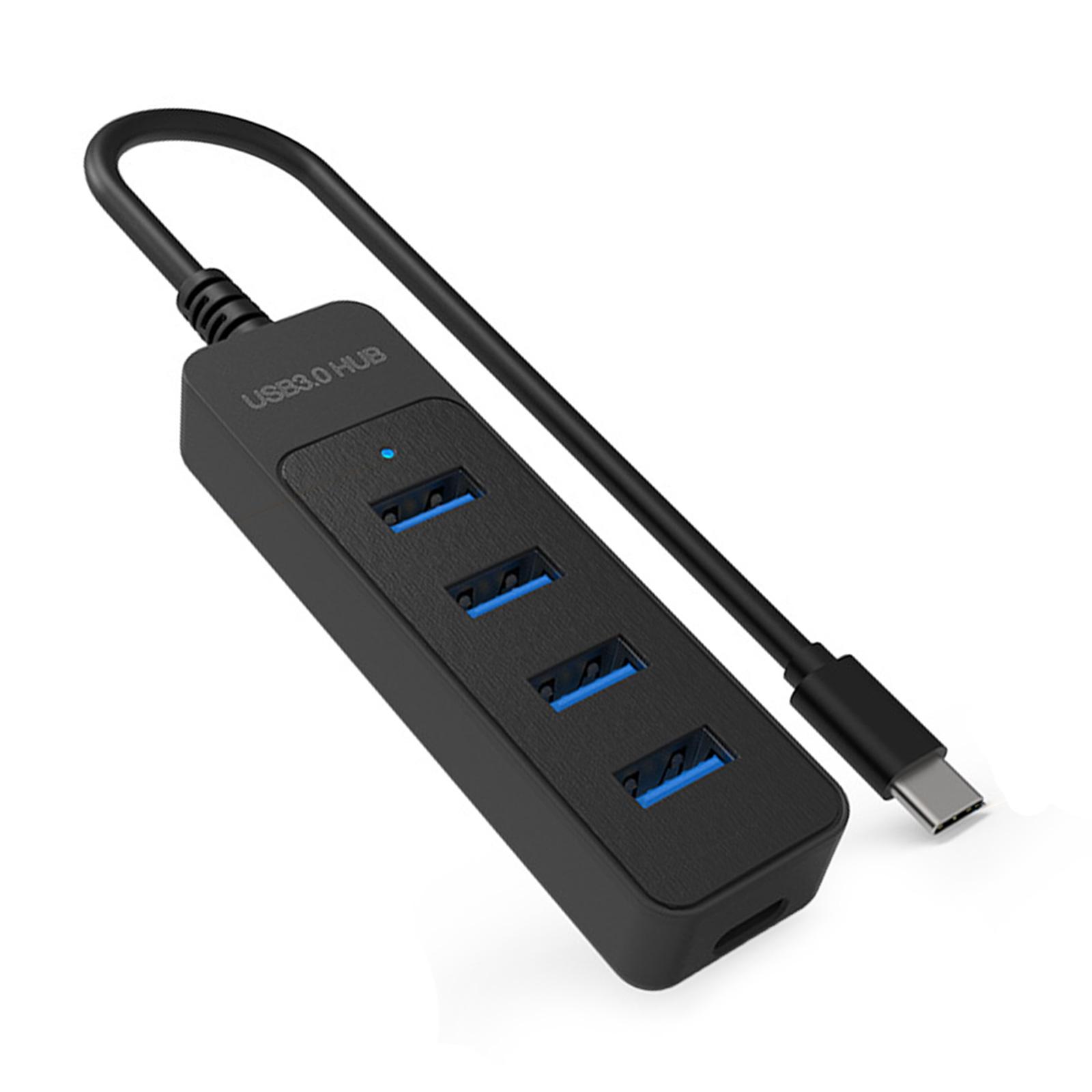 

Концентратор USB3.0 4 в 1 Адаптер USB/Type C 5 Гбит/с для высокоскоростной передачи данных и подключения нескольких устройств type-c