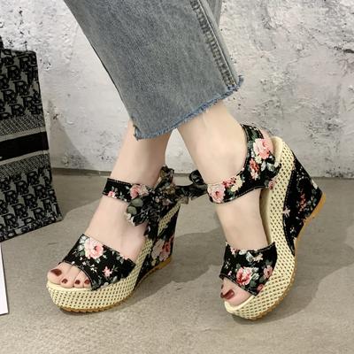 Heeled Sandals Summer Women Elegant Woman Shoes Platform Wedge Designer Womens Luxury Heels Comfortable Women's Fashion Sandal