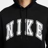 Nike Club Fashion Versatile Casual Fleece Pullover Hoodie Men Hoodies Black White FZ0872-010