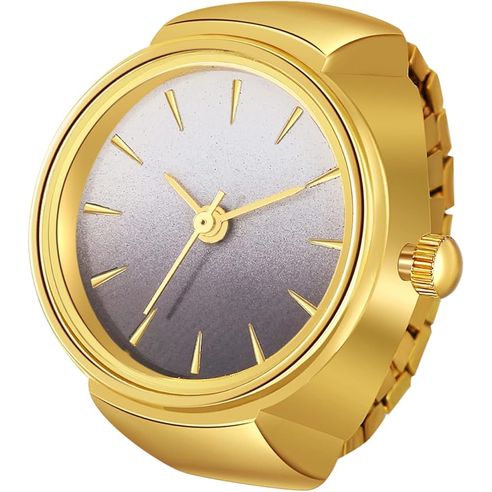 Jewelrywe Gradient Ring Watch Stylish Design for Men and Women Accessories