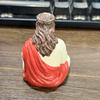 Resin Jesus Figurine Sitting Christ Statue Handmade Religious Desk Ornament for Home Office Car Dashboard Decor