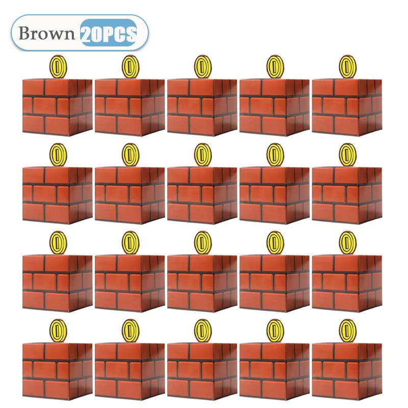 1-40 STÜCKE Fragezeichenblock Süßigkeiten Geschenkbox Geschenkbox Anime Süßigkeitenboxen Geburtstagsfeier Dekoration Kindergeschenk Verpackungsbeutel Gastgeschenktüte Box