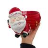 Yousheng Christmas Santa Claus Candy Bowl Multi-purpose Goodies Treats Sweets Nuts Dish Holder Container Santa Resin Figurine Holiday Party Ornament