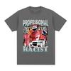 Professional Racer Graphic T-Shirt Funny Racing Meme Men's Fashion Vintage Short Sleeves T-shirts 100% Cotton Oversized T Shirts