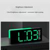 LED Digital Alarm Clock Atmosphere Light Date Teperature Week Display DST Snooze Table Clock 12/24H Brightness Adjustment