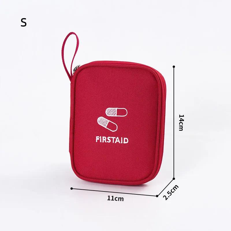 Mini Home Medical Storage Bag Portable Travel Emergency First Aid Kit Medicine Pack Outdoor Camping Travel Sorting Survival Sack